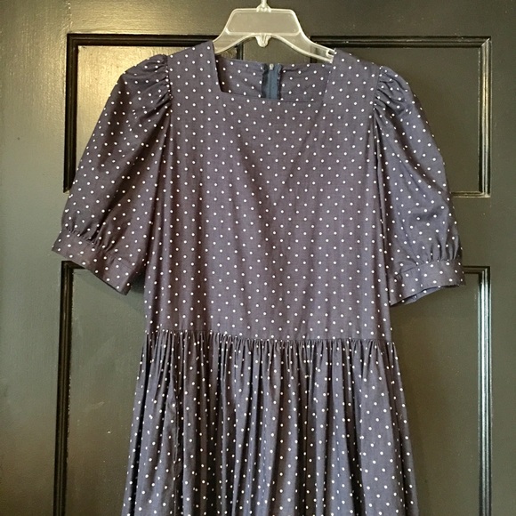 laura ashley polka dot dress